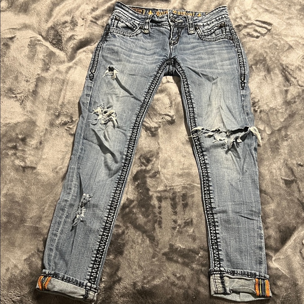 Distressed Light Blue Women's Jeans